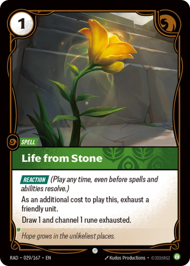 Life from Stone