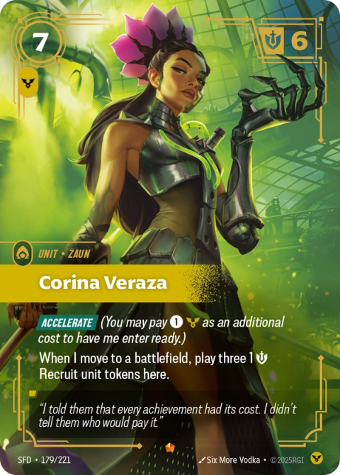 Corina Veraza — Spiritforged #179, art by Six More Vodka