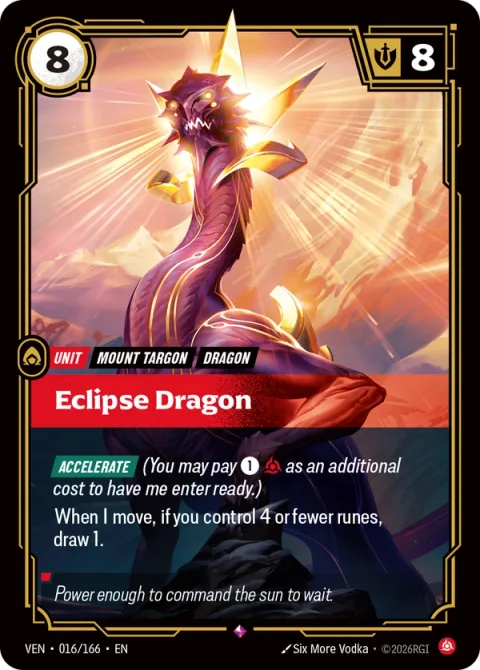 Eclipse Dragon VEN-016 영어판 카드 이미지
