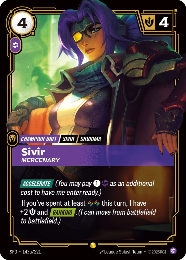 Sivir - Mercenaire