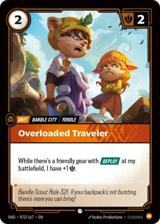 Overloaded Traveler — Riftbound card RAD 072