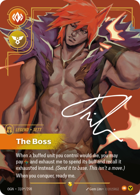 Sett - The Boss (Signature) — Origins #310s, art by Gem Lim
