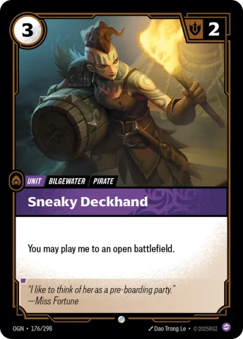Sneaky Deckhand · OGN-176/298