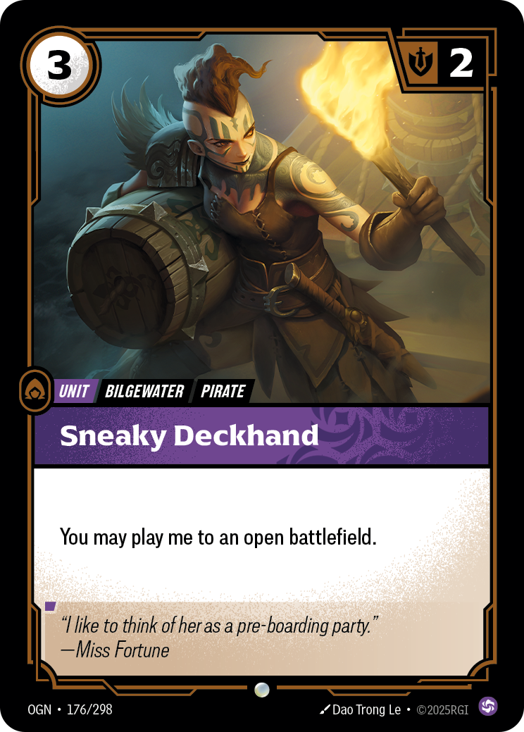 SNEAKY DECKHAND