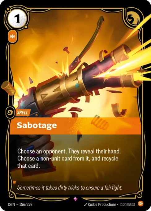 Sabotage, OGN-156/298