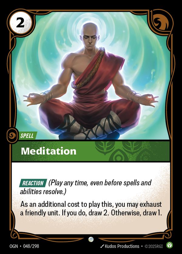 Meditation — Riftbound card