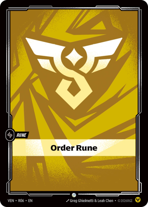 Order Rune — Vendetta #r06, art by Greg Ghielmetti & Leah Chen