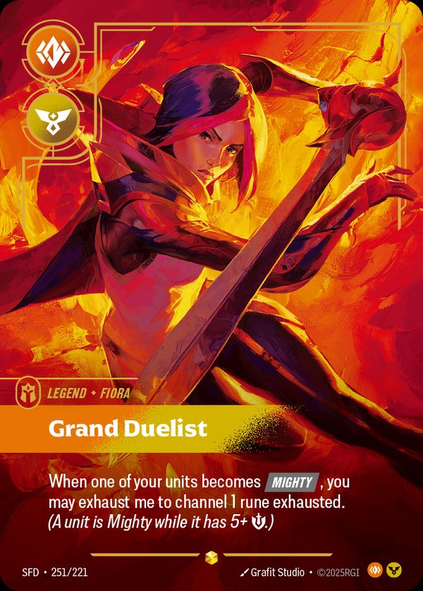 Fiora, Grand Duelist (Overnumbered) — Riftbound card