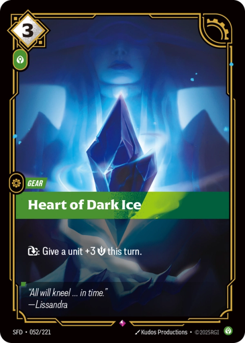 Heart of Dark Ice — Spiritforged #052, art by Kudos Productions