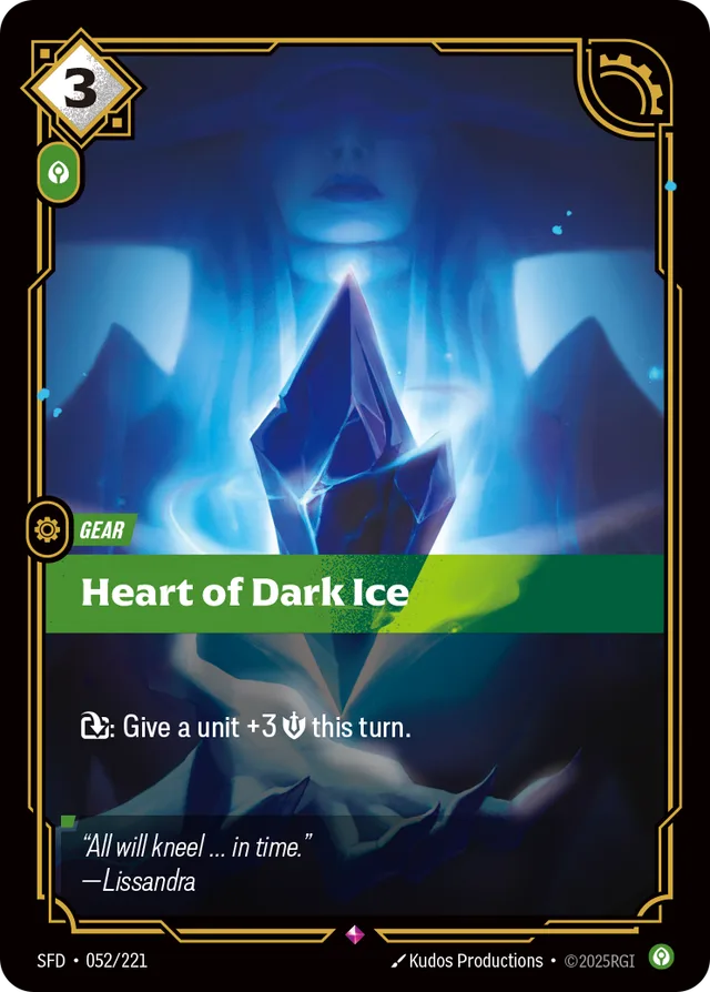 Heart of Dark Ice Riftbound card (SFD-052/221)