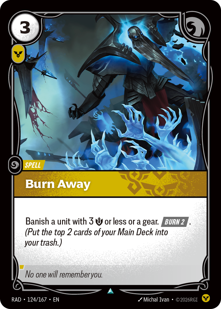 Burn Away — Riftbound card RAD 124