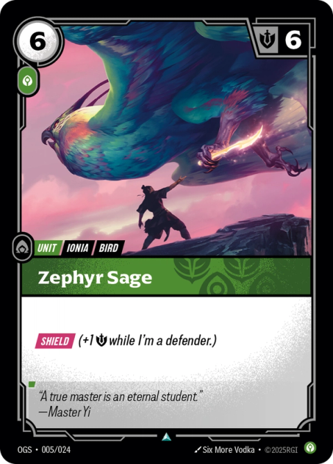 Zephyr Sage — Proving Grounds #005, art by Six More Vodka