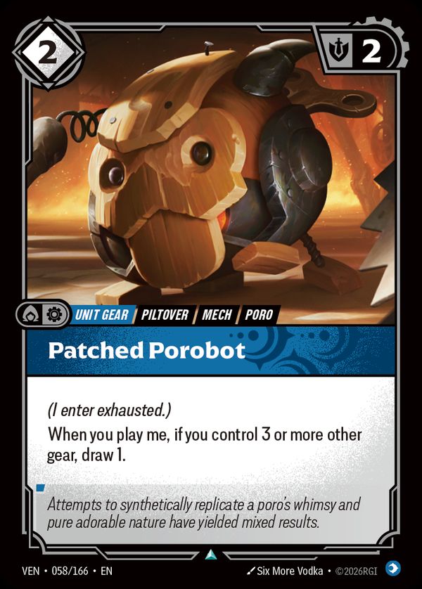 Patched Porobot — Riftbound card