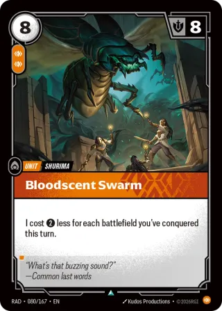 Bloodscent Swarm — Riftbound card RAD 080