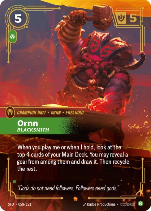 Ornn, Blacksmith, SFD-058/221