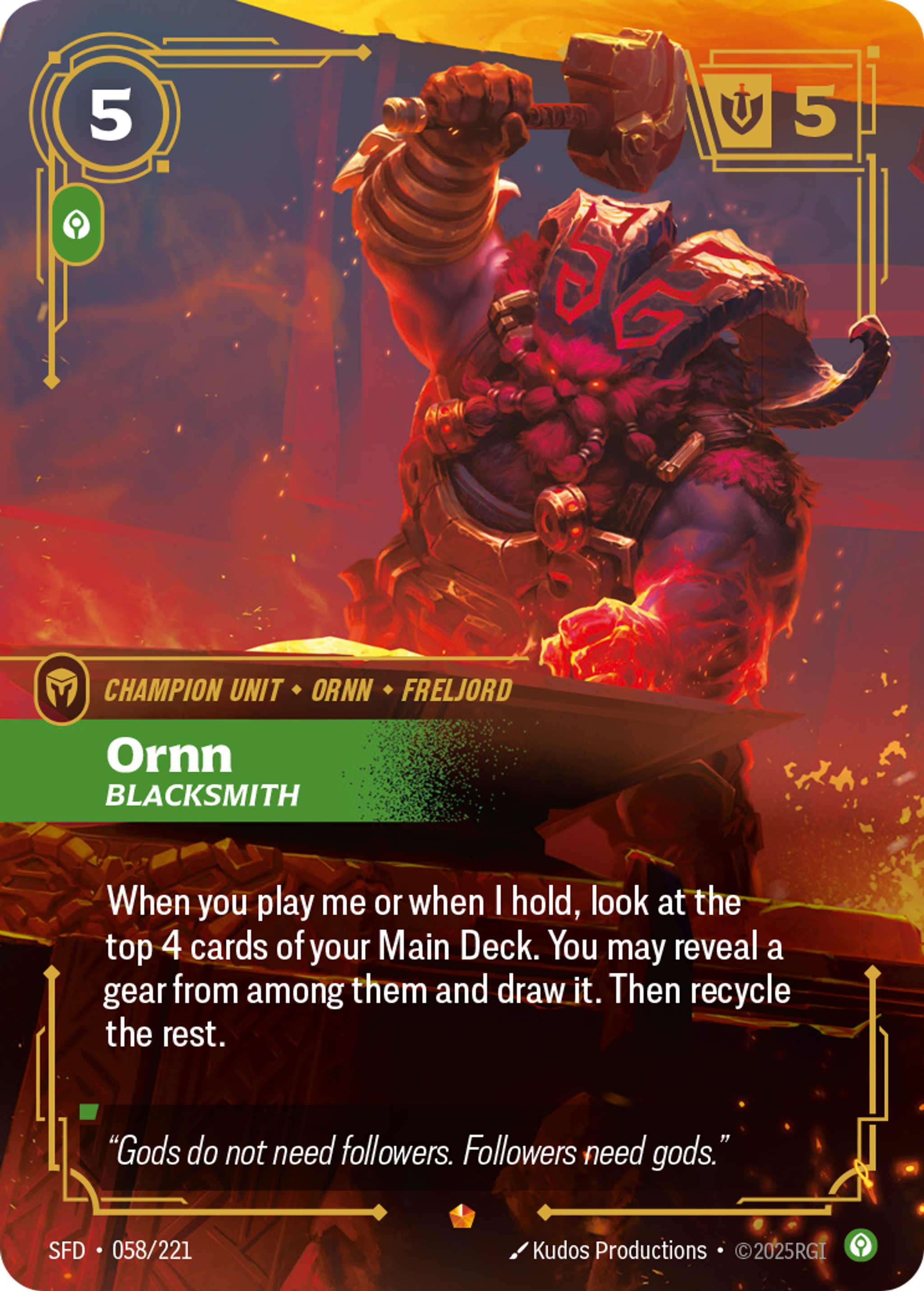 Ornn, Blacksmith