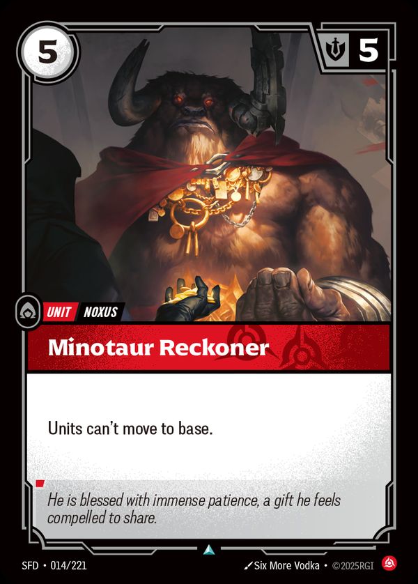 Minotaur Reckoner — Riftbound card