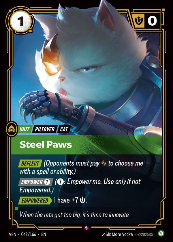 Steel Paws — Riftbound card