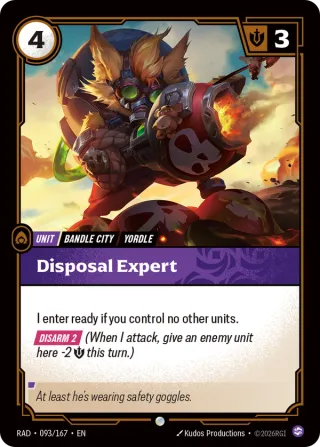 Disposal Expert — Riftbound card RAD 093