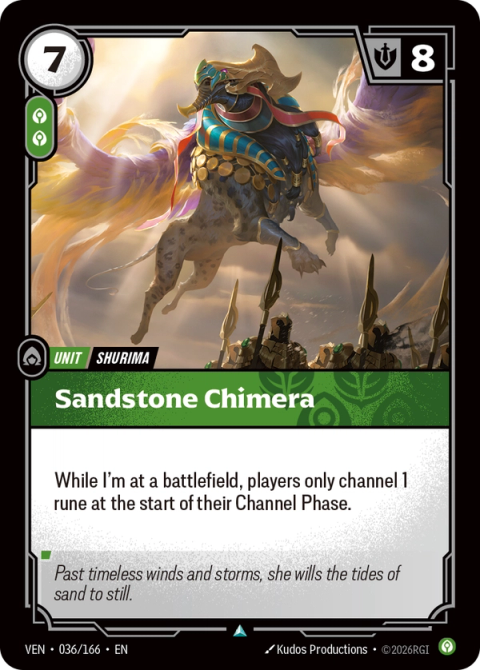 Sandstone Chimera — Vendetta #036, art by Kudos Productions