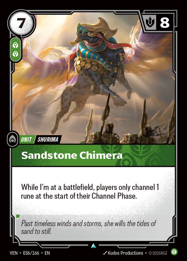 Sandstone Chimera — Riftbound card