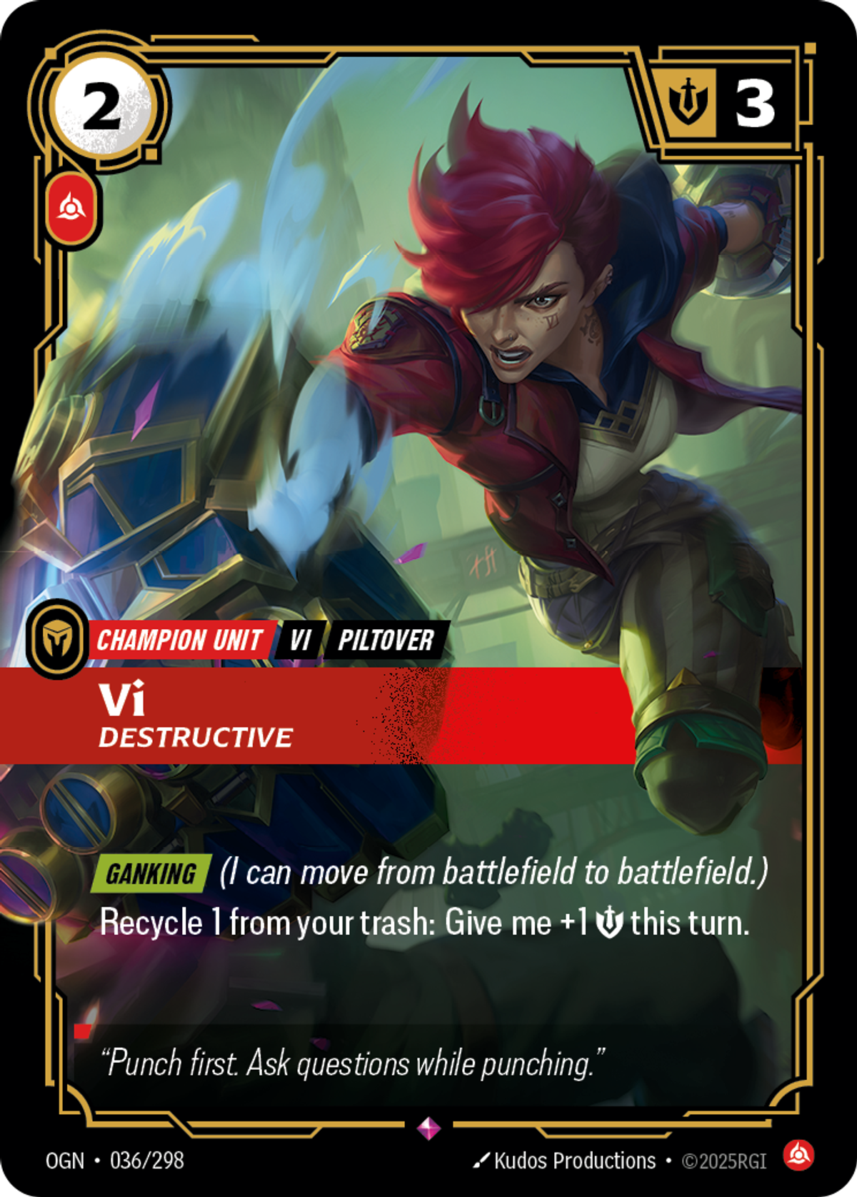 Vi, Destructive
