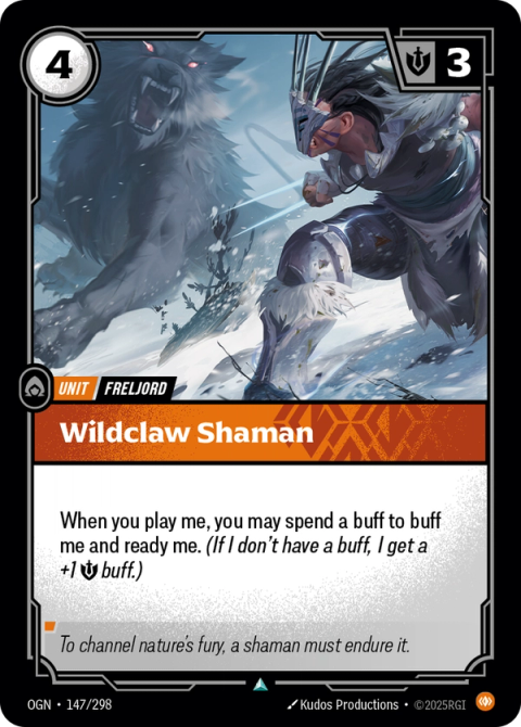 Wildclaw Shaman — Origins #147, art by Kudos Productions