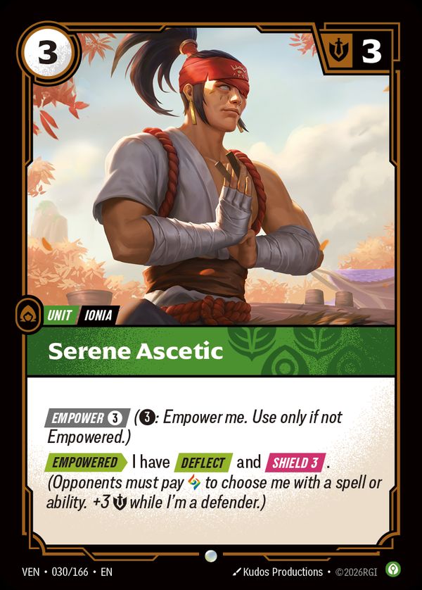 Serene Ascetic — Riftbound card