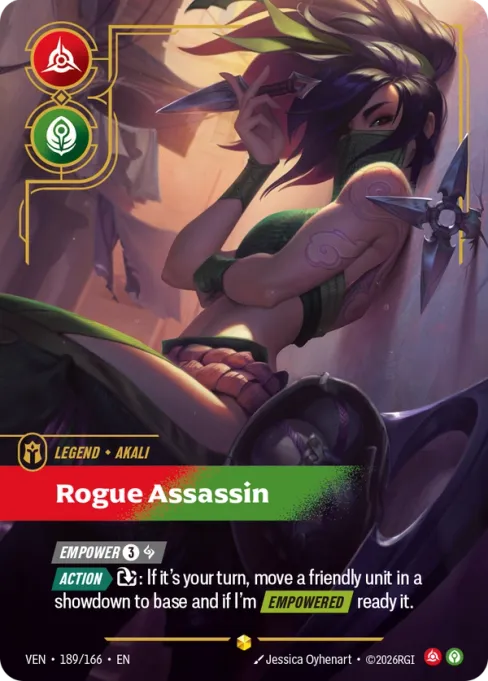 Akali, Rogue Assassin, VEN-189/166