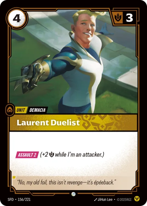 Laurent Duelist SFD-156 영어판 카드 이미지