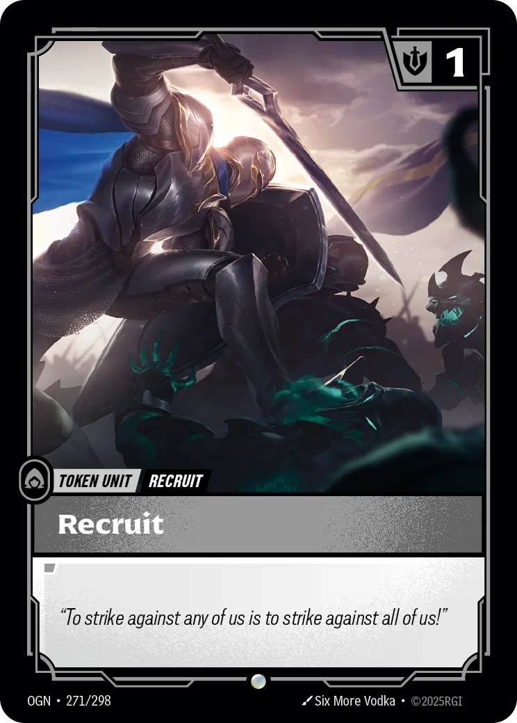 Recruit (271) // Buff, a Token card from Origins