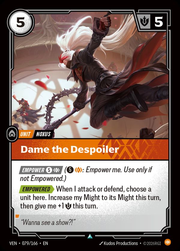 Dame the Despoiler — Riftbound card
