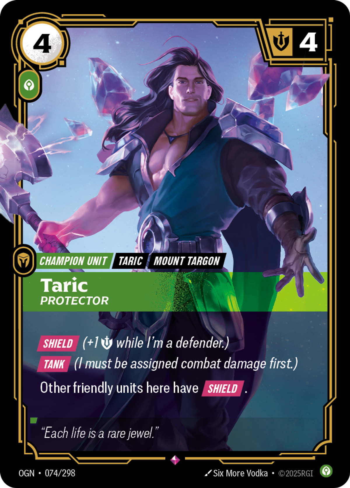 Taric, Protector