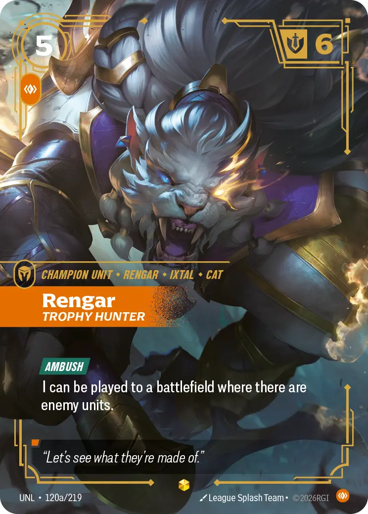 Rengar - Trophy Hunter (Alternate Art)