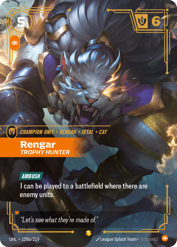 Rengar, Trophy Hunter