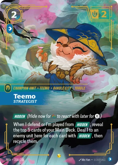 Teemo, Strategist (티모) SFD-230 영어판 카드 이미지