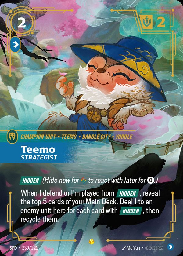 Teemo, Strategist (Overnumbered) — Riftbound card