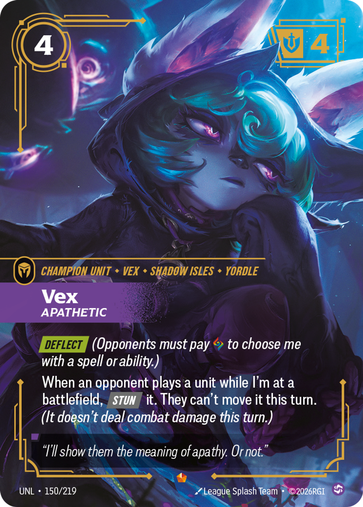 Vex, Apathetic