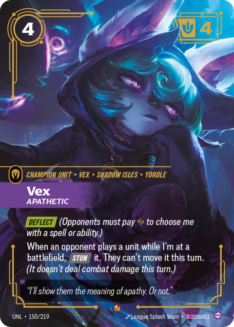 Vex - Apathetic — Unleashed #150, art by League Splash Team