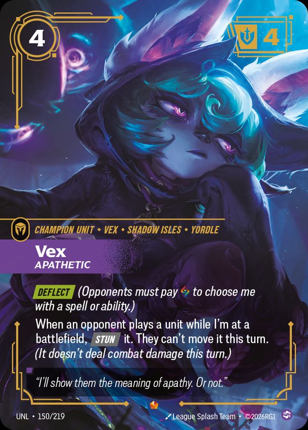 Vex, Apathetic — Riftbound card