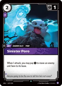 Sinister Poro, Riftbound Organized Play Promotional Cards