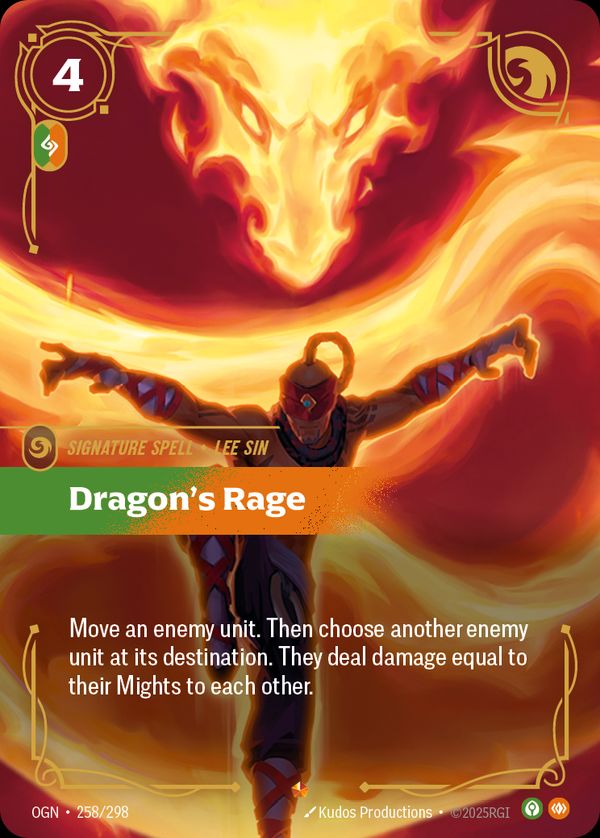 Dragon's Rage — Riftbound card