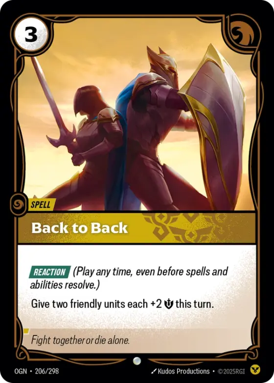Back to Back OGN-206 Standard printing