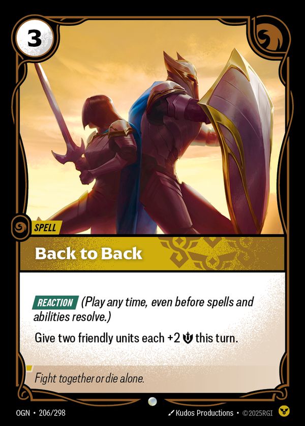 Back to Back — Riftbound card