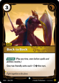 Back to Back