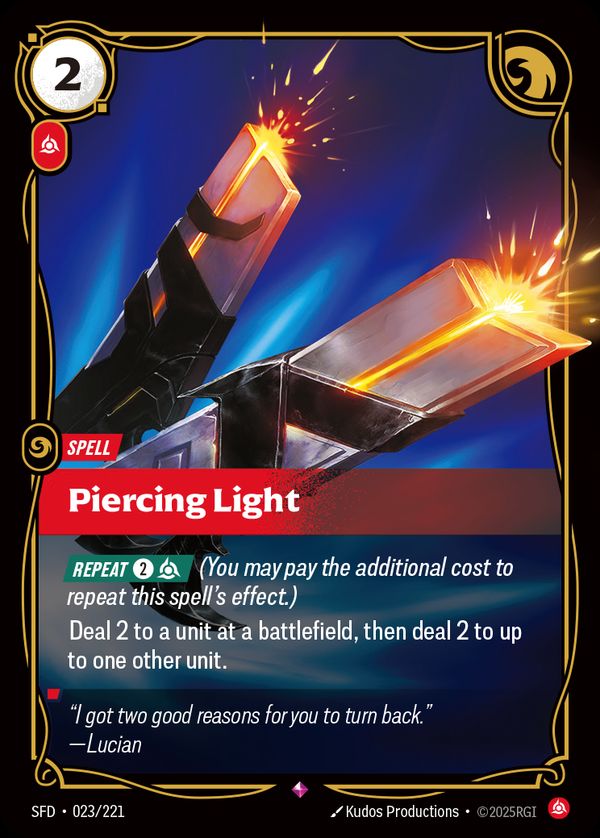 Piercing Light — Riftbound card