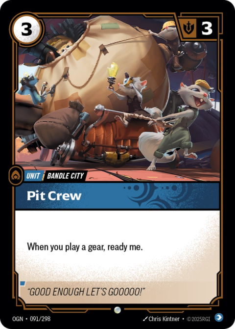 Pit Crew — Origins #091, art by Chris Kintner