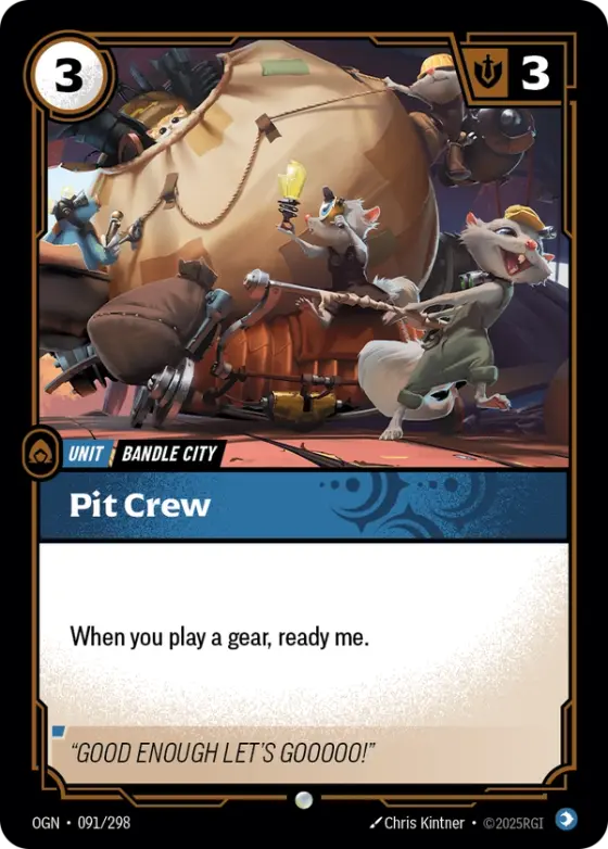 Pit Crew OGN-091 Standard printing