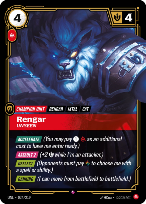 Rengar - Unseen — Unleashed #024, art by HCuu