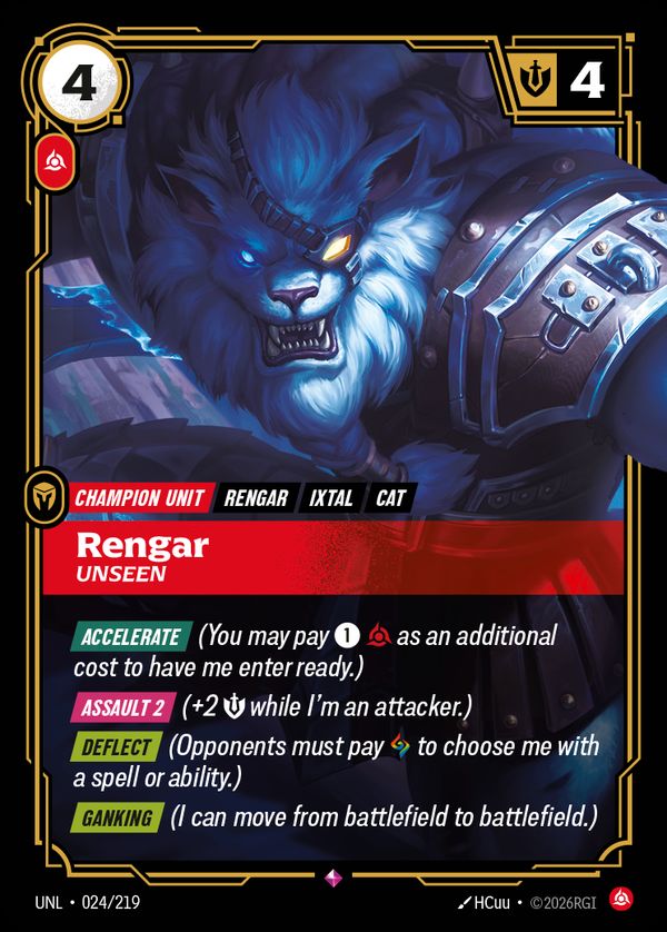 Rengar, Unseen — Riftbound card